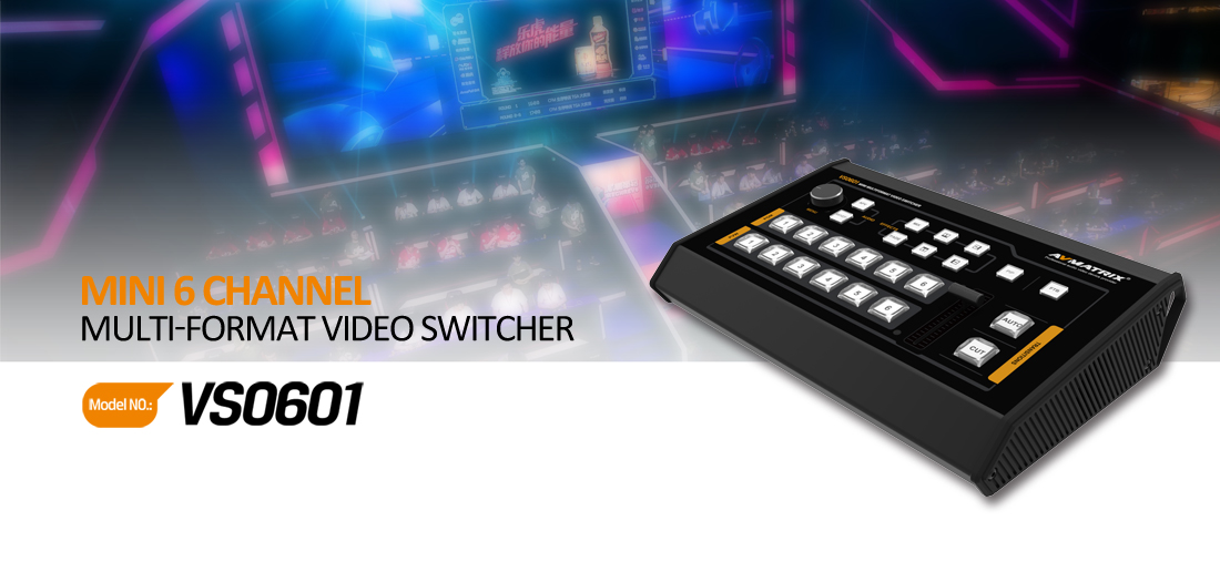 MINI 6 CHANNEL MULTI-FORMAT VIDEO SWITCHER